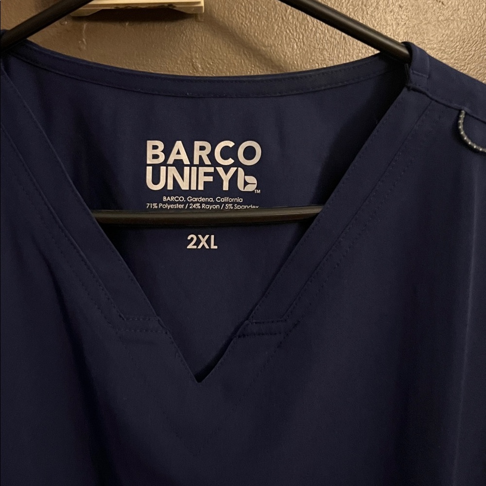Barco Uniforms Unify Deep Blue Scrub Top 2XL